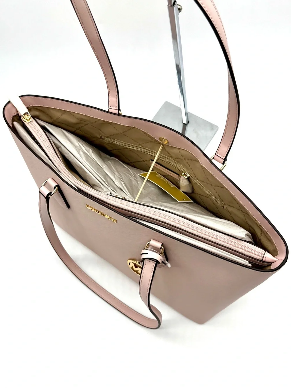 Michael Kors Bag Large Sheila Mf Tote Bag - Powder Blush